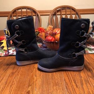 Black White Mountain Boots Size 8